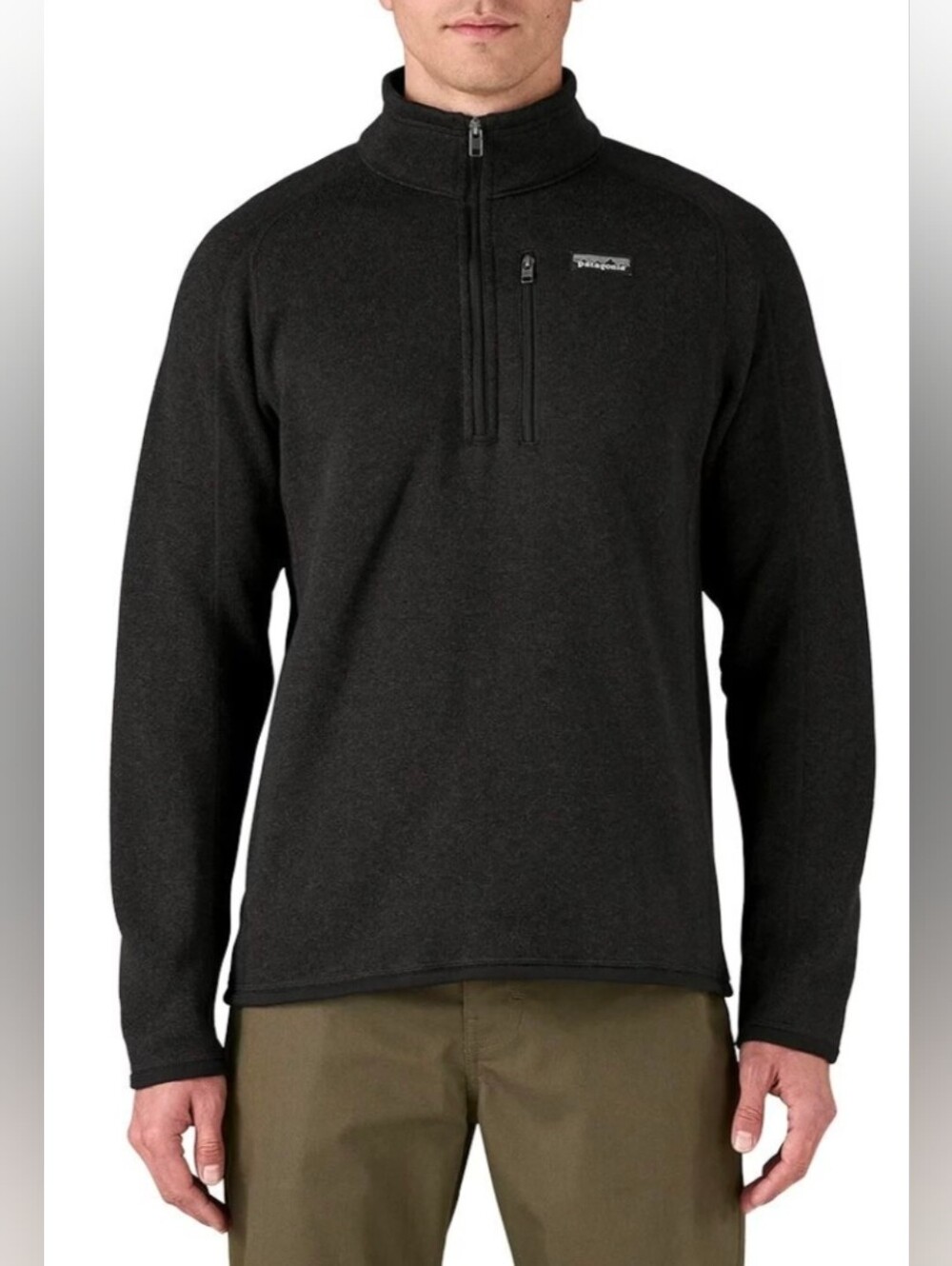 Patagonia Men’s Zip-Neck Pullover - Black